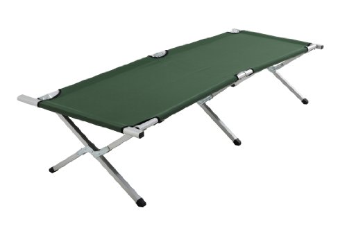 Cao Lit de Camp Repliable, Vert, 190 x 65 cm - H 42 cm