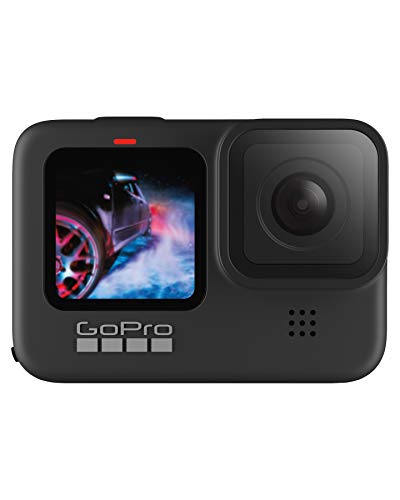 GoPro HERO9 - Caméra sport étanche avec écran LCD avant et écran tactile arrière, vidéo Ultra HD 5K, photos 20 MP, diffusion en direct 1080p, webcam, stabilisation, noir