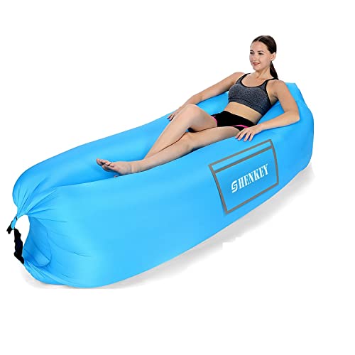 Hamac Gonflable,Sofa d'air Imperméable à l'eau avec Le Paquet portatif, Lit d'air de Sofa Gonflable de Fainéant Paresseux pour Voyager, Camping,Jardin,Randonnée, Parties de Piscine et de Plage