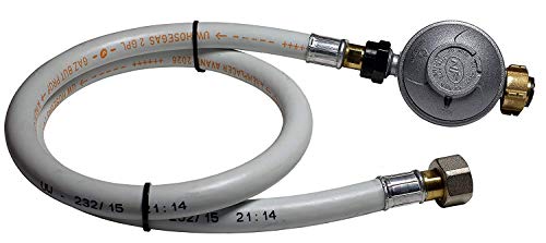 PROWELTEK | Kit Détendeur Butane 28 mbar + Tuyau flexible Butane/Propane 1,50m