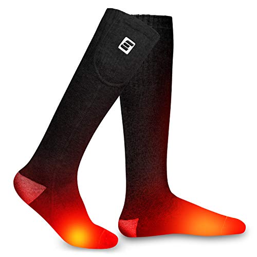 EEIEER Chaussettes Chauffantes Rechargeables, Chaussettes À...