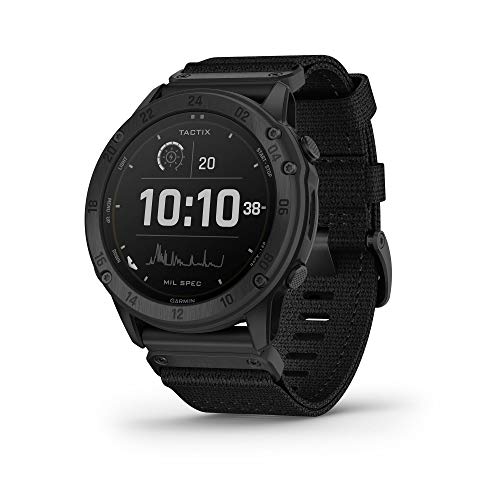 Garmin Tactix Delta Solar 010-02357-10 - Montre Tactique Solaire conçue Selon Les Normes Militaires - Vision Nocturne, Noir
