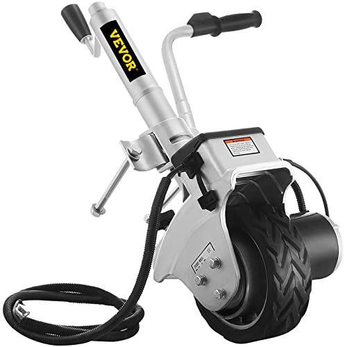SucceBuy Roue Jockey Motorisée 12V/350W, Roue Jockey Electrique (capacité de Traction 2270kg), Roue Jockey Remorque pour Déplacer Remorques et Caravanes
