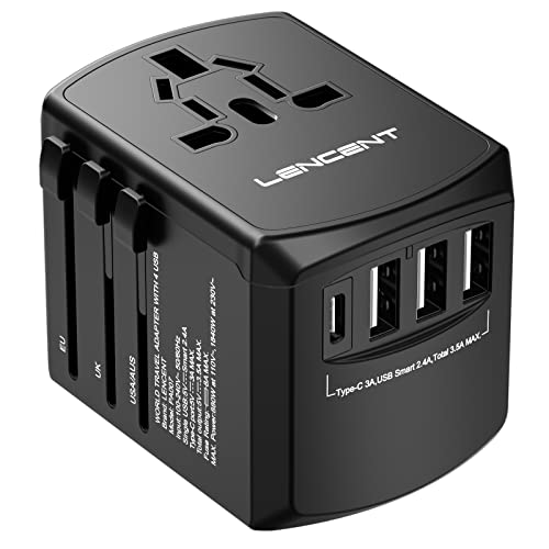 LENCENT Adaptateur de Voyage avec Prises...