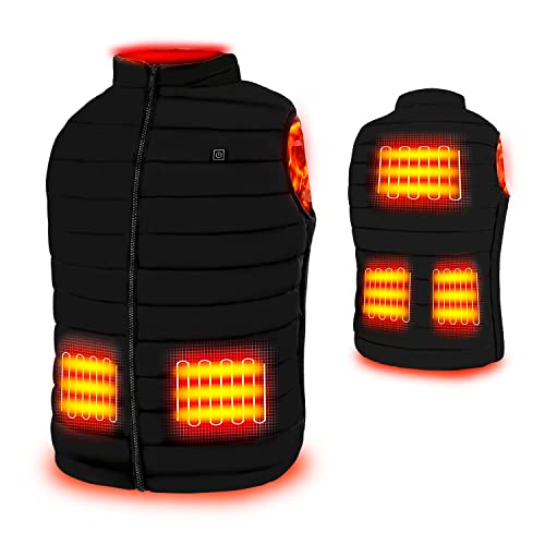 Rrtizan Gilet chauffant électrique USB, 3 niveaux de...