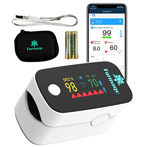 Oxymetre de doigt professionnel BLUETOOTH - Oxymètre de...