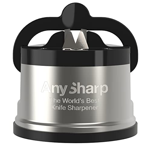 AnySharp Pro Aiguiseur de Couteaux (Métal) avec Ventouse,...