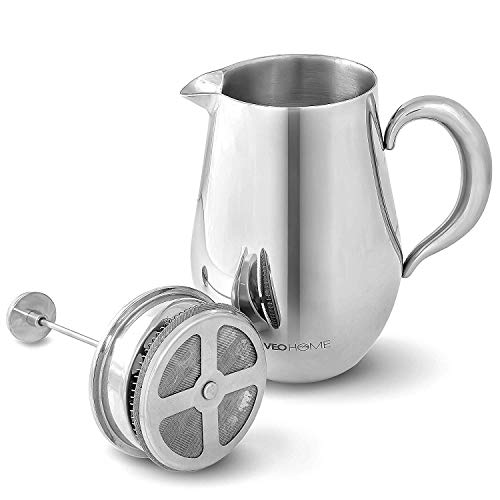 VeoHome - Cafetière à Piston 1 Litre - Incassable et Garde...