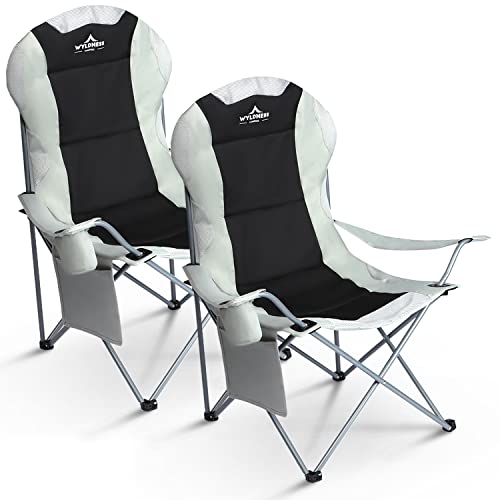 Wyldness Lot de 2 chaises de Camping rembourrées de...