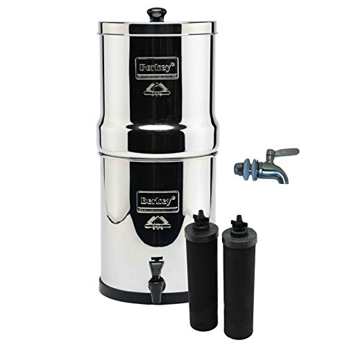 Travel Berkey Stainless Steel Water Filtration System w/...