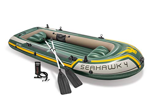 Intex set bateau 4 places Seahawk 4 (rames et gonfleur...