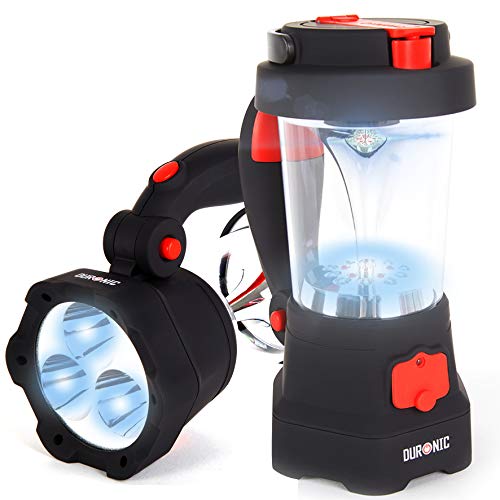Duronic Hurricane - Lampe Torche Lanterne à Dynamo et USB -...