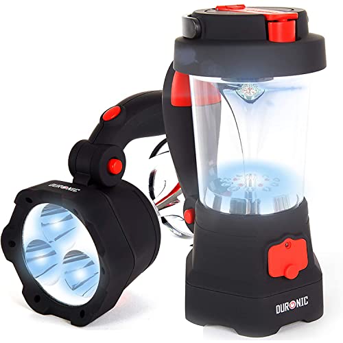 Duronic Hurricane - Lampe Torche Lanterne à Dynamo et USB -...