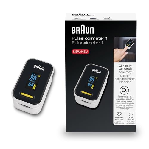 Braun Oxymètre de pouls 1 - Mesure précise du taux...