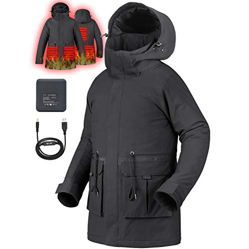 ZJHT Veste Chauffante pour Homme et Femme avec 7.4V Batterie...