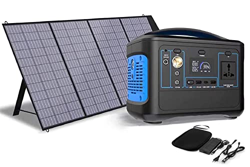 Générateur solaire 600WH Centrale électrique portable...