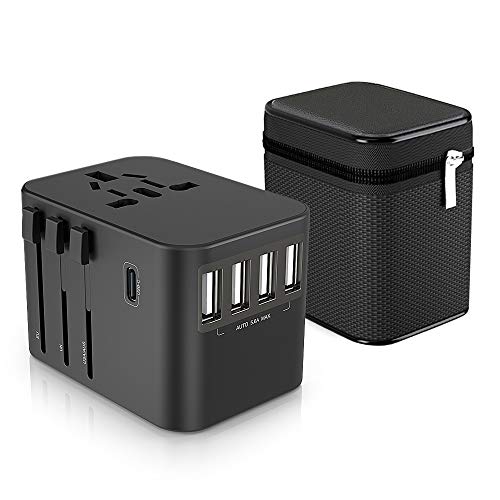 Adaptateur de Voyage, ZeaLife Prise Voyage Universel 4 Ports...