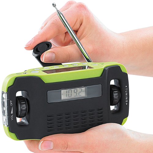 infactory Radio Portable Rechargeable, Solaire et Dynamo...