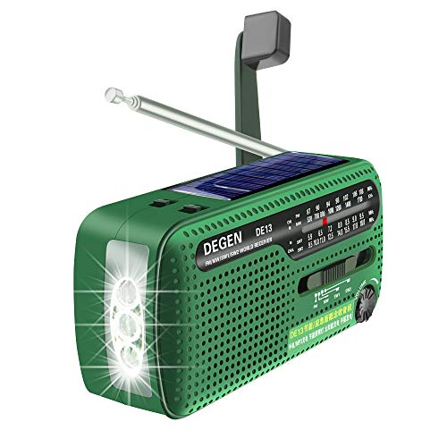 DEGEN DE13 Récepteur Solaire Coudé FM AM SW Avec Lampe de...