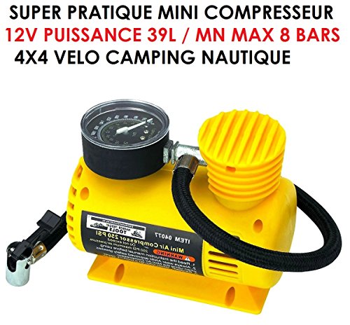 Puissant ET Compact! COMPRESSEUR 12V 39L/MN BRANCHEMENT...