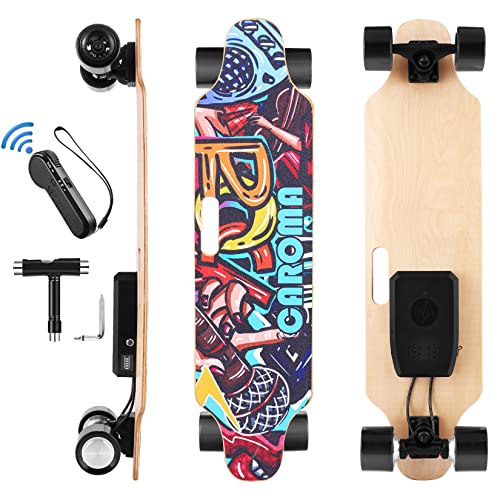 Caroma Skateboard électrique,90cm Longboard électrique...