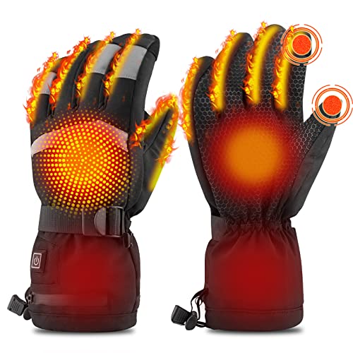 Gants Chauffants électriques Rechargeable, Gants Hiver avec...