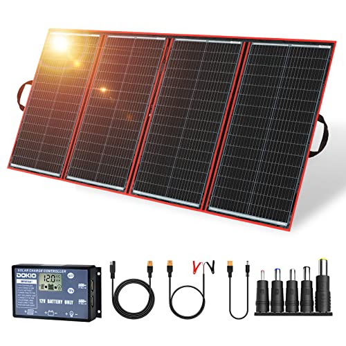 DOKIO Panneau Solaire Pliable 300W 18V Kit Monocristallin...