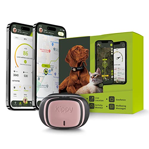 KIPPY - Collier GPS pour Chat et Chien Evo - Traceur Santé...