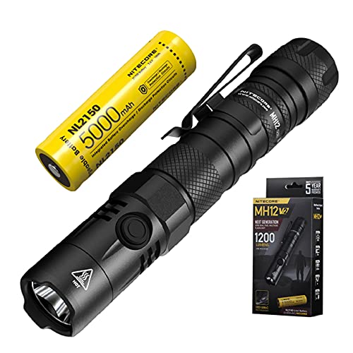 Nitecore MH12 V2 Lampe Tactique - 1200 Lumens Lampe Torche...