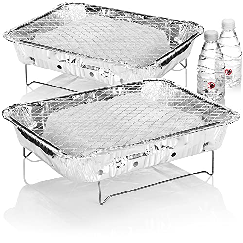 COM-FOUR® 2x Barbecue jetable - barbecue jetable pratique...