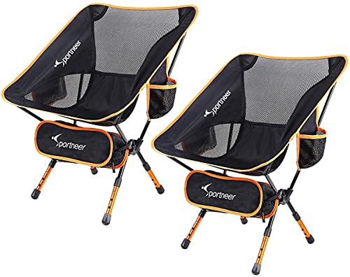 Sportneer Chaise de Camping Pliante, Portable Léger Pliable...