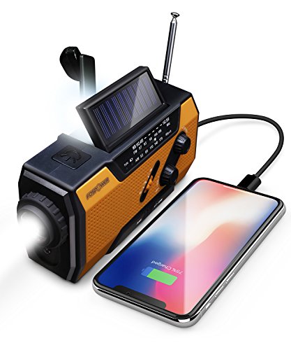 FosPower - Radio Portable d'urgence Météo avec Batterie de...