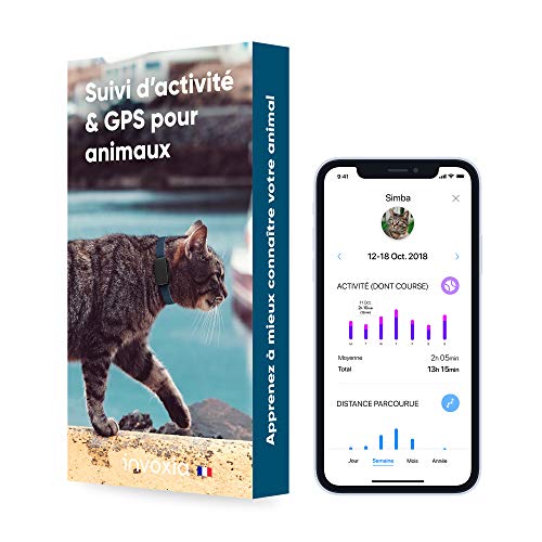 Invoxia - Pet Tracker - Mini Traceur pour Chat et Chien -...